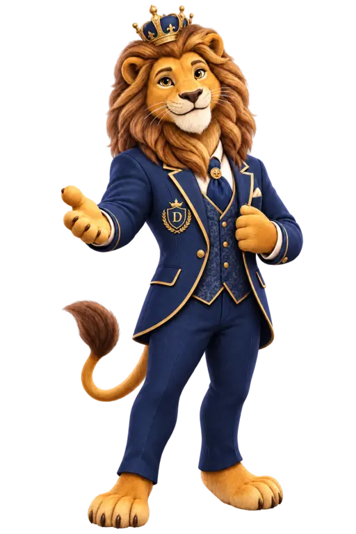 Dux, your royal lion learning companion